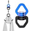 Digtichnny Swing Swivel Heavy Duty,35KN Aluminium Alloy, Swing Spinner for Tree Swing, Aerial Dance, Childrens Swing, Hanging Hammock Outdoor Indoor (Black-Blue) view 4