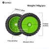 Chanmoo 1/8 RC Off Road Tires and Hard Plastic Wheels 17mm Hex Rubber Buggy Tyres OD 4.65" for 1:8 Scale Buggy Car HSP Kyosho MP10 VRX HPI Hobao ARRMA Typhon 6S BLX Talion Traxxas Redcat 4PCS (Black) view 2