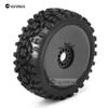 Chanmoo 1/8 RC Off Road Tires and Hard Plastic Wheels 17mm Hex Rubber Buggy Tyres OD 4.65" for 1:8 Scale Buggy Car HSP Kyosho MP10 VRX HPI Hobao ARRMA Typhon 6S BLX Talion Traxxas Redcat 4PCS (Black) view 3