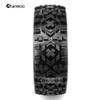 Chanmoo 1/8 RC Off Road Tires and Hard Plastic Wheels 17mm Hex Rubber Buggy Tyres OD 4.65" for 1:8 Scale Buggy Car HSP Kyosho MP10 VRX HPI Hobao ARRMA Typhon 6S BLX Talion Traxxas Redcat 4PCS (Black) view 4
