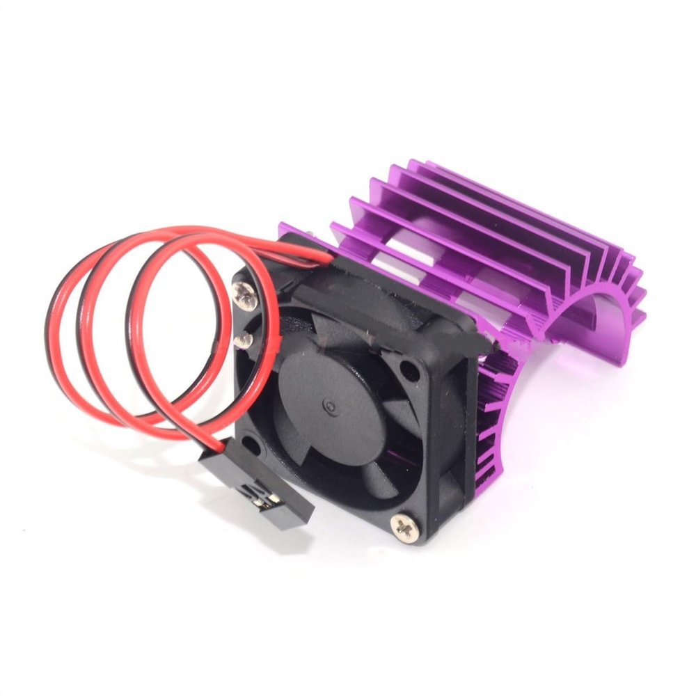 ALBARAY Upgrade Parts Compatible with Wltoys for HSP 124017 124016 380 390 2838 2845 Electric Motor Cover HeatSink Cooling Fan Model RC Car Toys Parts (Color : 3)