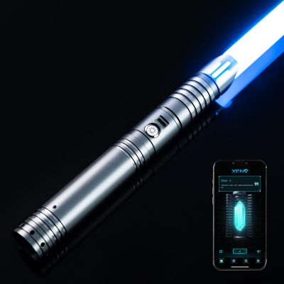 DAMIENSABER RGB V3 Smooth Swing Light Saber 16 Sound Fonts, Motion Control Light Sabers, Infinite Color Changing and 16 RGB Light Saber for Adults Support Heavy Dueling