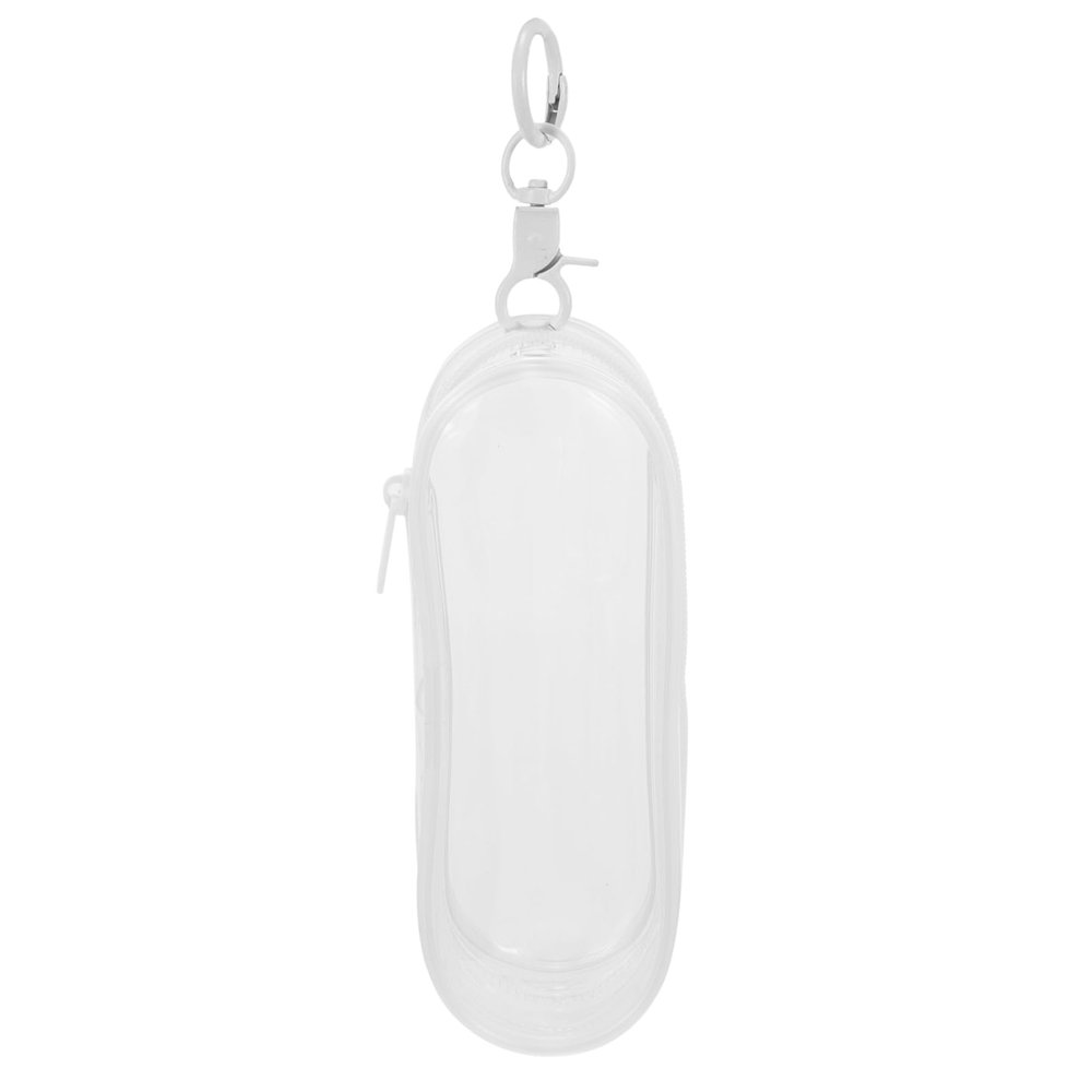 Abaodam Mini Doll Storage Bag Transparent Clear Portable Doll Pouch with Hanging Buckle for Travel School Decoration and Protection
