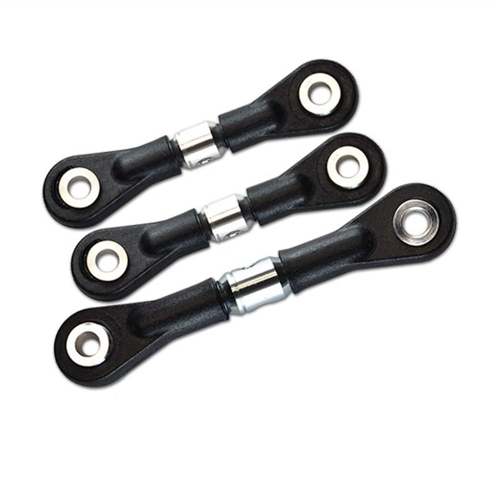 ALBARAY Upgrade Parts Compatible with Tamiya TT-02 TT-02T TT02 TT02T 3Pcs Steering Link Rod Servo Rod 1/10 Replacement RC Car Upgrades Parts Accessories (Color : 4)