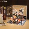 LASOA Acrylic Display Case for Collectibles  Clear Display Box with Mirrored Back and Base, Self-Assembly Small Showcase for Figurines, Models, and Memorabilia, 4.7x4.7x4.7inch view 3
