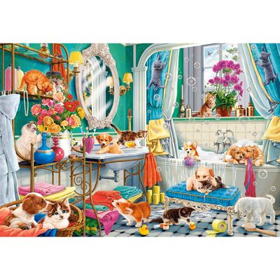 Castorland Puzzle 1500 Pieces: Crazy Animal Bath