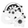RCHuiWow RC Aluminum Transmission Gearbox Upgrades Part for 1/10 Axia1 SCX10, SCX10 II 90046 90047 Wraith,AX10 RC Crawler car,Alloy Center Transmission Gearbox,Silver view 3
