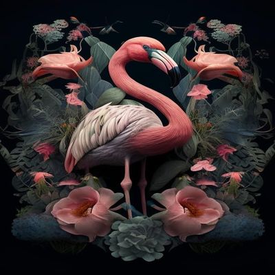 1000 Piece Puzzles for Adults,Flamingo Wooden Puzzles,Casual Stress-Relieving Games for Everyone-Perfectly for Home Decor Halloween Decorations