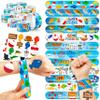 48PCS Gone Fishing Party Favors - 24PCS Tattoos & 24PCS Slap Bracelets - Fishing-Themed Birthday Supplies, Decorations, Classroom Prizes, Carnival Rewards, Gifts for Boys & Girls view 1
