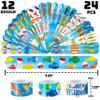 48PCS Gone Fishing Party Favors - 24PCS Tattoos & 24PCS Slap Bracelets - Fishing-Themed Birthday Supplies, Decorations, Classroom Prizes, Carnival Rewards, Gifts for Boys & Girls view 3