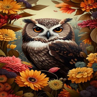 120 Piece Adult Jigsaw Puzzle -Owl Chrysanthemum Wooden Rounded Corner Color Jigsaw Puzzle for Beginners, Great Gift for Framing, Multi-Color Jigsaw Puzzle