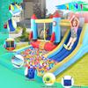 AKEYDIY Bounce House,Inflatable Bounce Castle with Blower for Kids 3-10,Outdoor/Indoor Bouncy House Water Park for Backyard with 2 Splash Slides,Climbing Wall,Ball Pit,Jumping Area (146" x 132" x 81") view 2