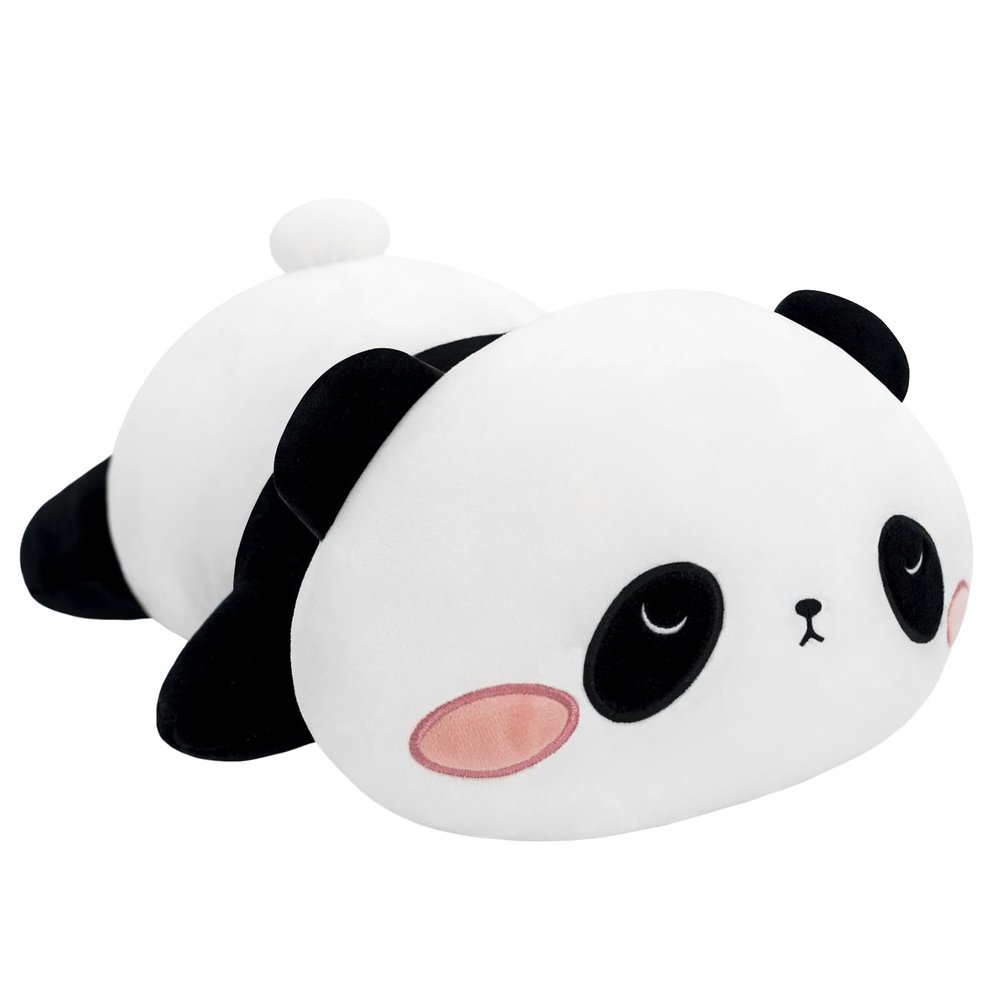 SQEQE Weighted Panda Plush, Weighted Panda Stuffed Animal, Cute Plushies Soft Bear Pillow Toy Gift for Kids Adults 9.8 Inch, 0.8 Lbs