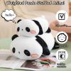SQEQE Weighted Panda Plush, Weighted Panda Stuffed Animal, Cute Plushies Soft Bear Pillow Toy Gift for Kids Adults 9.8 Inch, 0.8 Lbs view 2