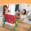 Aywewii 1.9 FT Giant 4-to-Score Connect Game Set, Family Games for Kids and Adults, 4-in-A-Row Jumbo Yard Games Large Floor Games, Outdoor Indoor Party Games, Easter Basket Stuffers view 2