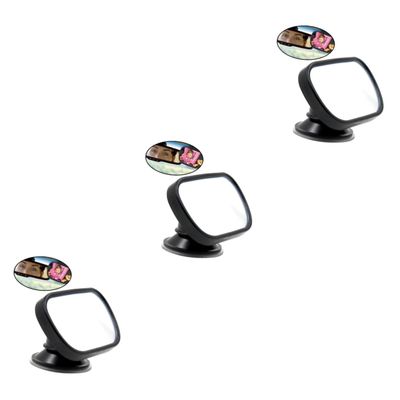 Abaodam 3pcs Adjustable Rear View Mirror -use for Safe Driving and Easy Monitoring of Rear Seats Shatterproof Material for Cars Suvs