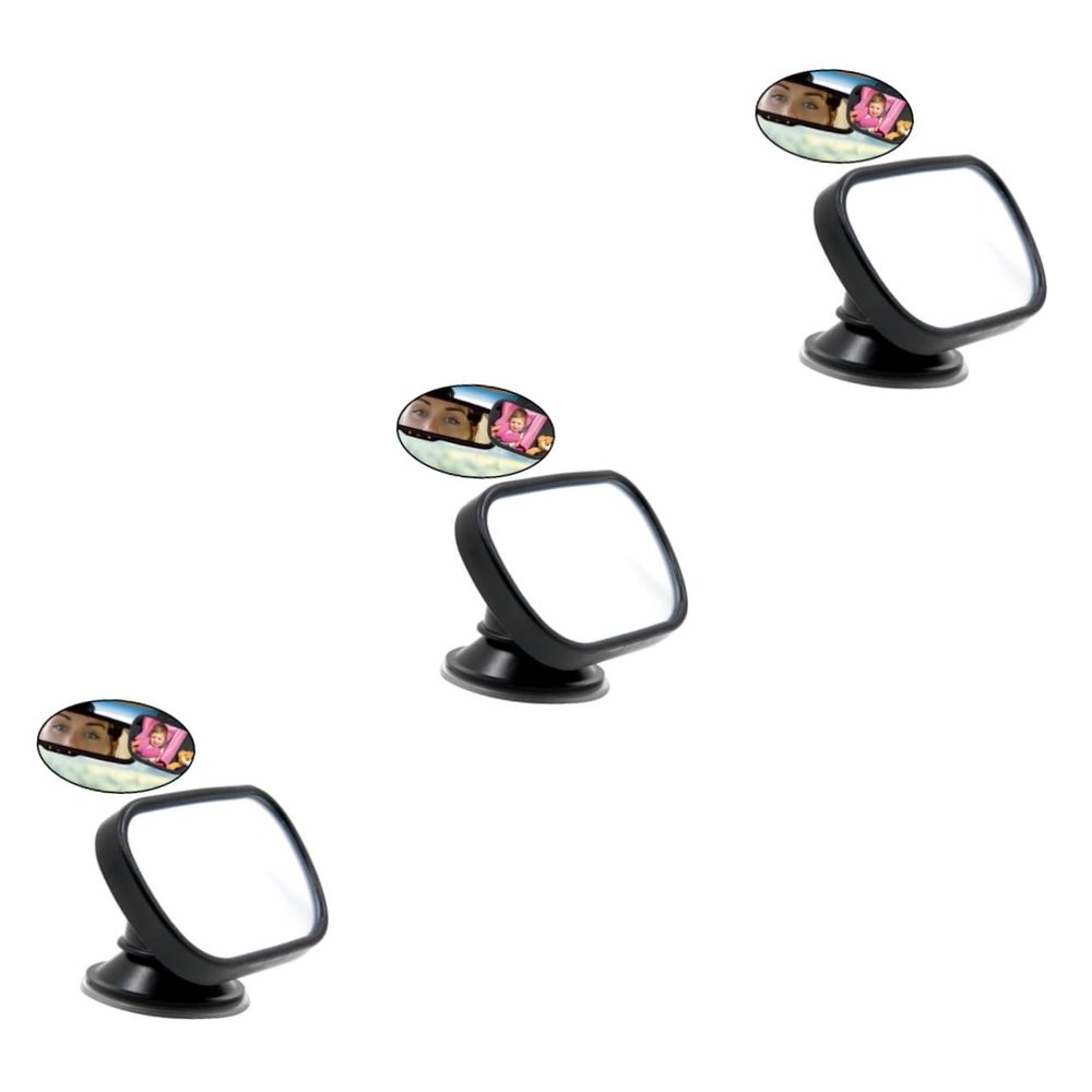 Abaodam 3pcs Adjustable Rear View Mirror -use for Safe Driving and Easy Monitoring of Rear Seats Shatterproof Material for Cars Suvs