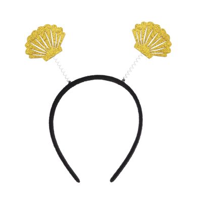 Angoily 3pcs Glitter Shell Hair Bands Stylish Headdress Party Accessories for Birthday Celebrations for Boys and Girls and Adults Eye-catching Design