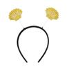 Angoily 3pcs Glitter Shell Hair Bands Stylish Headdress Party Accessories for Birthday Celebrations for Boys and Girls and Adults Eye-catching Design view 1