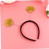 Angoily 3pcs Glitter Shell Hair Bands Stylish Headdress Party Accessories for Birthday Celebrations for Boys and Girls and Adults Eye-catching Design view 3