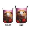 Foruidea Guinea Pig Strewberry Laundry Basket,Laundry Hamper,Collapsible Storage Bin, Oxford Fabric Clothes Baskets,Nursery Hamper For Home,Office,Dorm,Gift Basket view 4