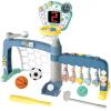 5-in-1 Toddler Sports Toys Activity Center: Includes Basketball Soccer Bowling Baseball Golf, Toddler Basketball Hoop Indoor with Adjustable Height 1-3 Year Old Boys Girls Toys, Toddlers & Baby Gift view 1