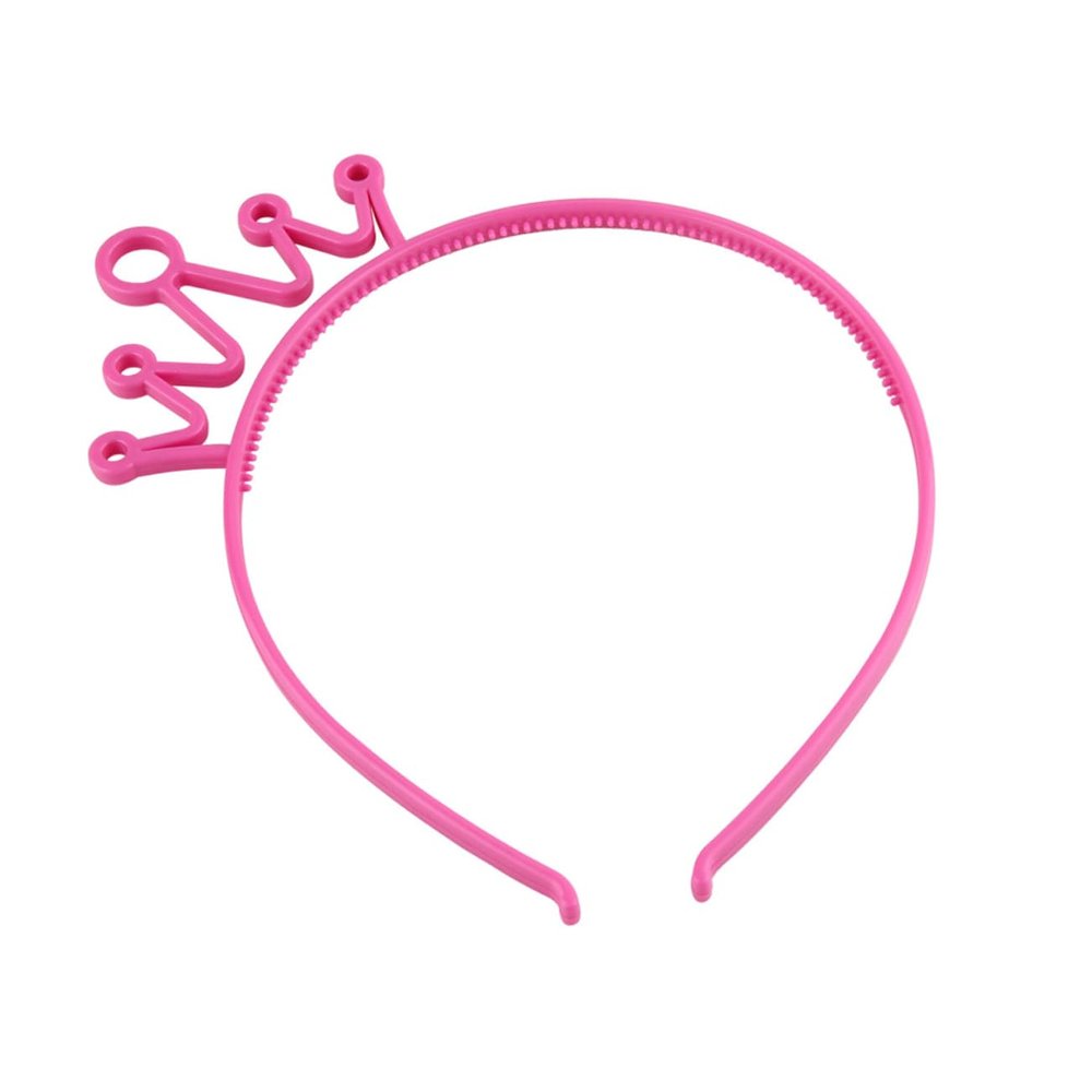 Angoily Birthday Party Kids Crown Headband Set 6pack Creative Plastic Headwear