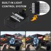 Hobby Fans RC Radio System 7CH 2.4G RC Transmitter with Receiver Anti-Jamming Remote Controller for RC Car Crawler Boat, Button view 4