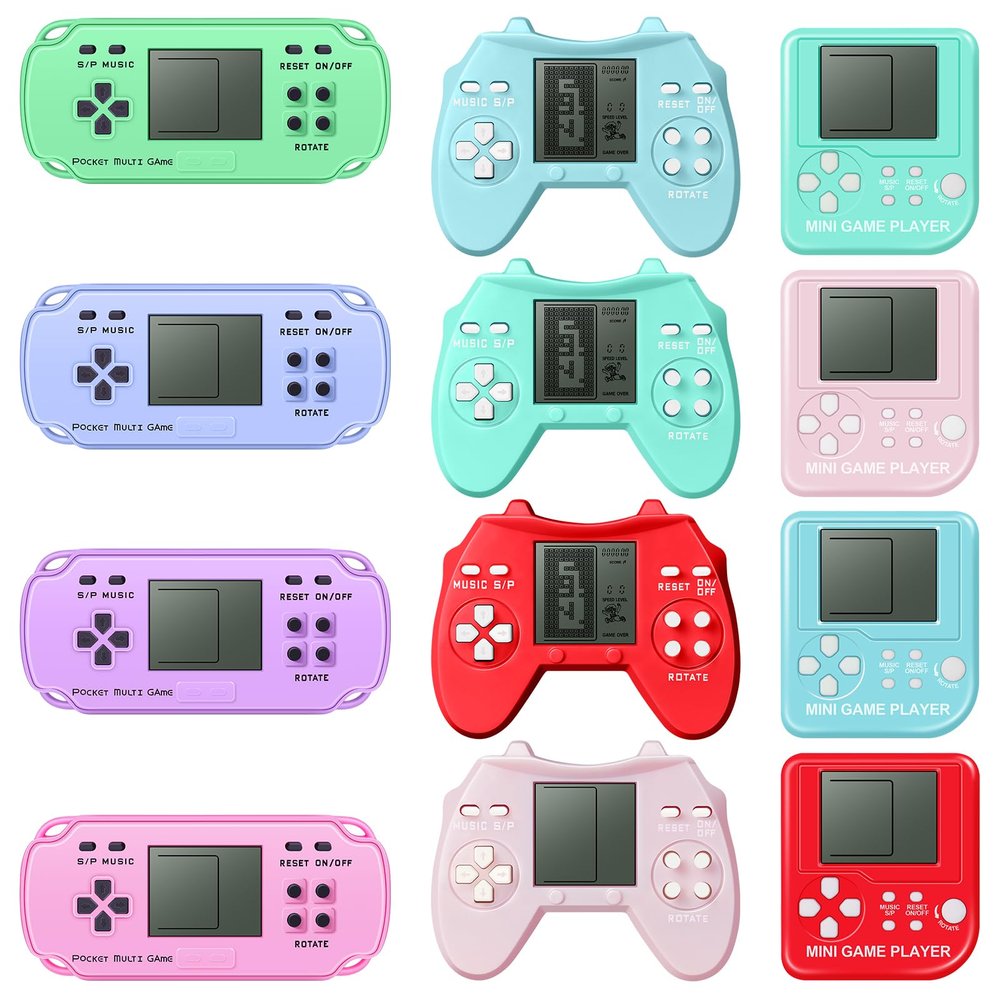 SSRMX 12Pcs Video Game Birthday Party Favors for Kids, Video Game Console Keychain for Boys Girls Birthday Supplies Classroom Prizes