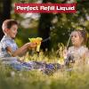 MorTime 3 Bottles Bubble Solution Refills, 3 L/101 OZ (up to 7.5 Gallon) Concentrated Bubble Solution Refill for Bubble Wands, Bubble Machines and Blowers view 4