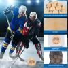 6 Pack Swedish Stickhandling Balls - Street Hockey Balls, Hardwood Floorball Training Equipment with Bag, 2 Inch Diameter view 3