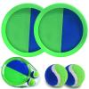 ECJWEI Toss and Catch Ball Set, Paddle Catch Ball and Toss Game for Kids, Great Beach Games/Backyard Games/Outdoor Game for Kids and Family (2 Paddles, 2 Balls) view 1