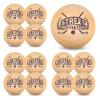 12 Pack Swedish Stickhandling Balls - Street Hockey Balls, Hardwood No Bounce Floorball Training Equipment with Bag, 2 Inch Diameter view 1
