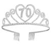 Angoily 1pc Rhinestone Hair Comb for Birthday Alloy Birthday Headpiece for Women for Celebrations and Parties view 1