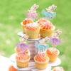 30 PCS Easter Cupcake topper Bunny Cupcake Toppers Easter Egg Cupcake Topper Rabbit Party Cake Topper Decorations (Brown) (Style 4) view 3