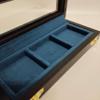 Antique Coin Box with 3 Boxes 50 x 50 mm Italian Velvet view 4