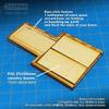 LITKO Bretonnia Lance Formation Movement Tray | Compatible with Warhammer: The Old World | Rank and File (25x50mm, 3 Cavalry) view 4