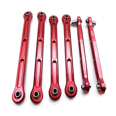KEBEILEE CNC Alu Fornt Rear Turnbuckle Steering Tie Rod for LOSI DBXL-E DBXL 2.0 (red)