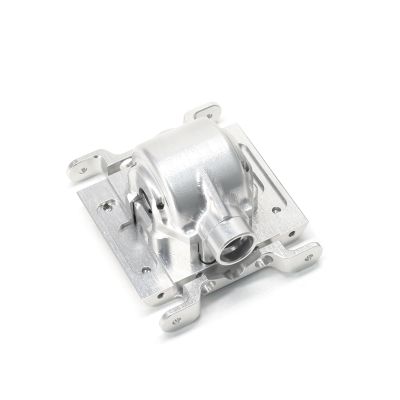 TREAL Aluminum 7075 Center Differential w/Cover Gear Box Housing for Losi 1/18 Mini LMT(Silver)