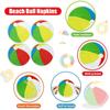 100Pcs Beach Party Napkins, Disposable Pool Napkins, Round Beach Ball Party Decorations for Kids Birthday Hawaiian Summer Pool Party Supplies, 13 x 13 Inches view 3