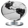 ATMRC World Globe Elegant Classic Newest with Chrome Metal Base Stand Black and White Globe Lighting Led World Globe for Home Office Classroom view 1