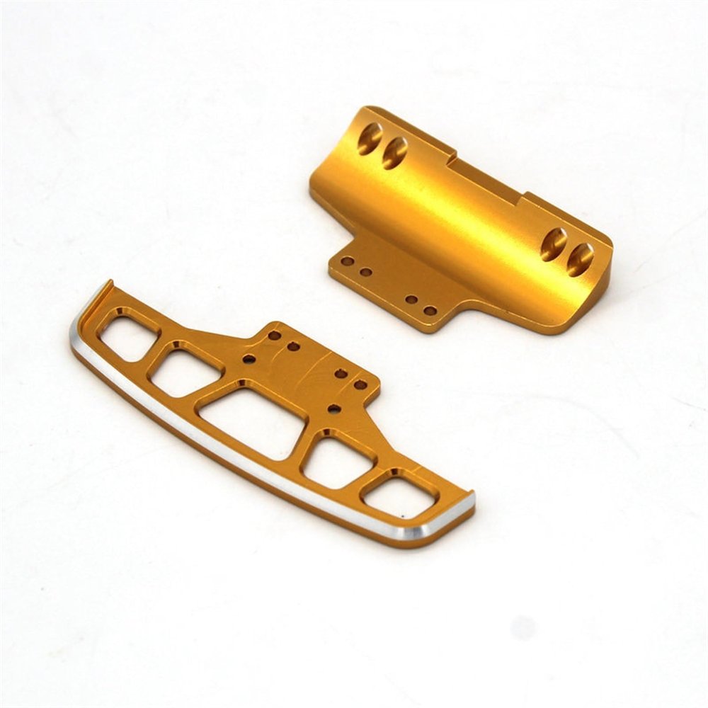 ALBARAY Upgrade Parts Compatible with Wltoys 284131 K989 RC Car 1/28 Metal Upgrade Parts Front and Rear Bumpers (Color : 2)
