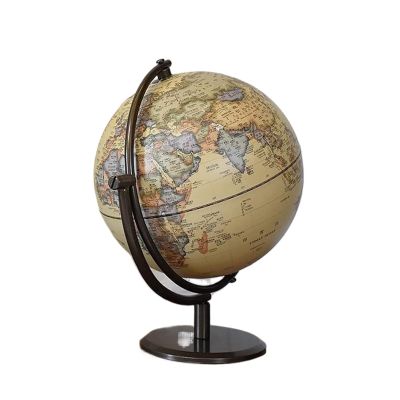 ATMRC World Globe 8 Inch World Globe Light Up LED Lighting Globe with Iron Frame Night Light Globe for Kids Globe Office Home Decor Classroom(20cm)