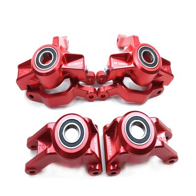 KEBEILEE CNC Alu7075 Front Spindle+Rear Wheel hub Carrier+C-Hub for LOSI DBXL-E 2.0 (red)