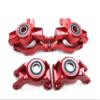 KEBEILEE CNC Alu7075 Front Spindle+Rear Wheel hub Carrier+C-Hub for LOSI DBXL-E 2.0 (red) view 1