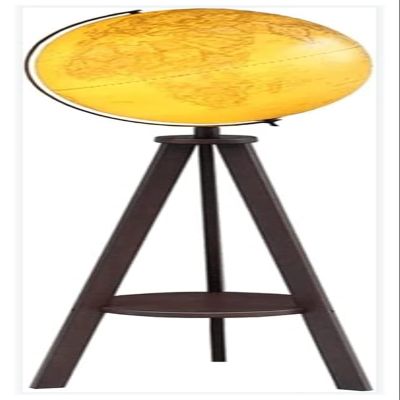 ATMRC World Globe World Globe Floor Floor Tripod with Wooden Storage Rack Stand Raised Embossed Map Globe for Home, Office and Classroom Classroom(B)