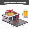 cxiiuui 1/64 Scale Parking Garage Scene Model 2 Layers Hot Wheels Display Case Car with LED Light Parking Lot Model for Diecast Cars 11 Parking Spaces Red view 2