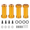 ALBARAY Upgrade Parts Compatible with Wltoys 1/12 12428 12423 12MM Aluminum Wheel Hex Adapters Long 29Mm Extension RC Car Conversion Parts (Color : 2) view 2
