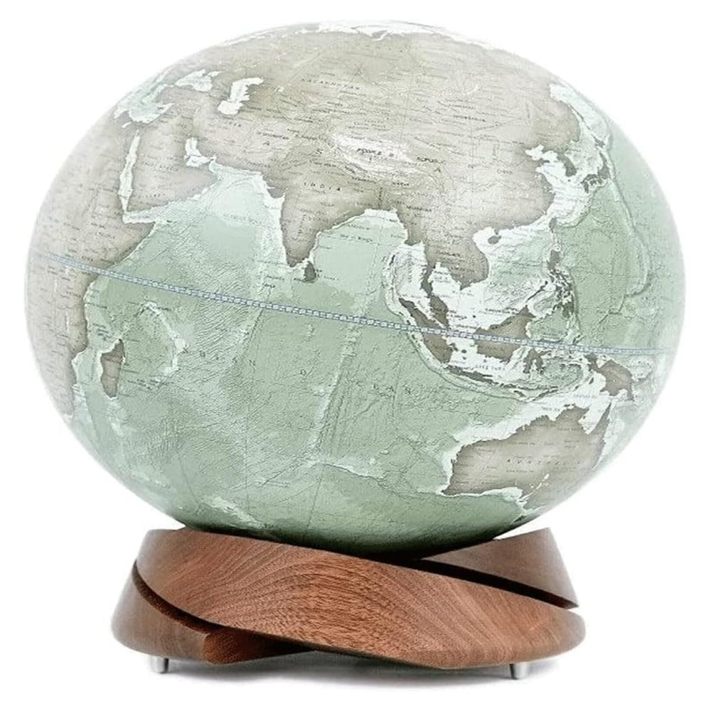 ATMRC World Globe Globe Classic Education World Globe Decorative Desktop Globe Rotating Earth Geography Globe Office Decorative Wooden Globe Classroom