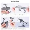 Tyenaza Solar Airplane Rotating Propeller, Zinc Alloy Plastic Easy Assembly Solar Powered Aircraft for Car Tabletop Office view 4